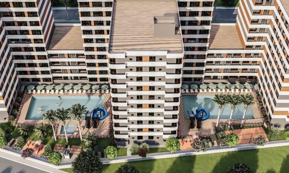 Natuur Uitzicht Appartementen in een Nieuw Project in Mersin