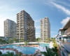 Kıbrıs İskele'de Plaja Yakın Otel Konseptli Sitede Daireler