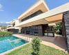 Fristående Villa Med Utsikt Över Havet Och Staden I Alanya Turkiet 1