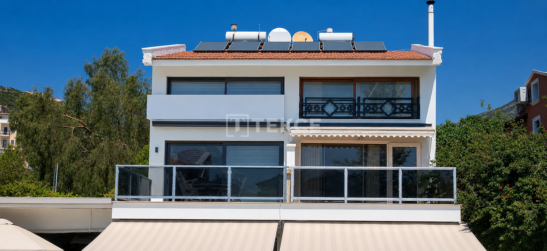 2-Bedroom Triplex Villa with a Garden in Kalkan Turkey