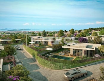 Villor I Ett Projekt I İzmir Turkiet Med Fristående Trädgårdar 1