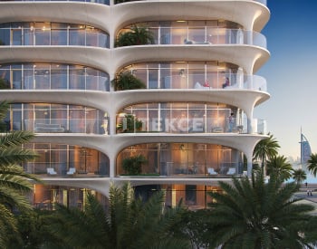 朱美拉棕榈岛（palm Jumeirah）上的海景和迪拜市景公寓 3