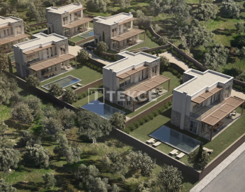 Villa's Met Uitzicht Op Zee En Zwembad In Bodrum Türkbükü 2