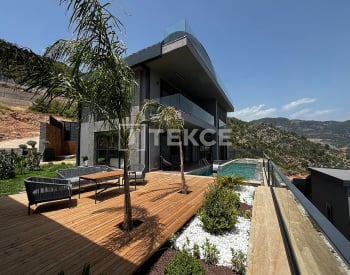 Villor Med Panoramautsikt Över Havet Och Staden I Alanya Turkiet 2