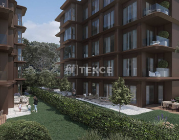 Apartamenty W Eleganckim Kompleksie Z Zielenią W Göktürk İstanbul 9