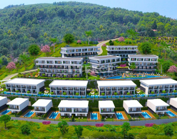 Lägenheter I Ett Komplex Med Stads- Och Havsutsikt I Alanya Kargıcak 1