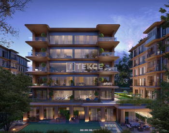 Apartamenty W Eleganckim Kompleksie Z Zielenią W Göktürk İstanbul 6