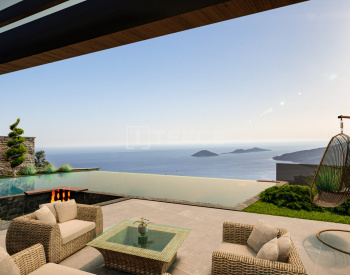 卡尔坎(kalkan) 带游泳池的全景海景别墅 1