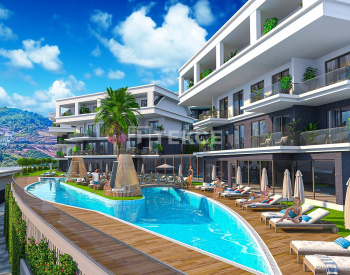 Lägenheter I Ett Komplex Med Stads- Och Havsutsikt I Alanya Kargıcak 7