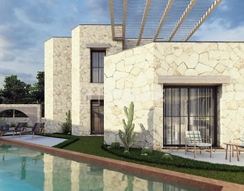 فلل منفصلة مصممة خصيصًا مع مسبح في بودروم جوموشلوك تركيا 7