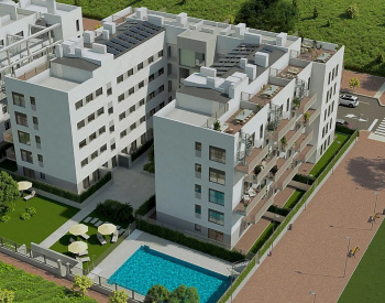 Стильные апартаменты с 2 и 3 спальнями и бассейном в Мурсии