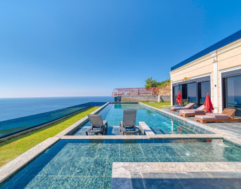 Villa Au Design Exclusif Vue Sur Mer Et Nature À Alanya