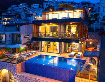 Bay View Villa with Pools Near the Beach in Kaş Kalkan