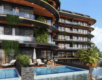 Alanya Kestel'de Denize 300m Şık Tasarımlı Satılık Gayrimenkuller