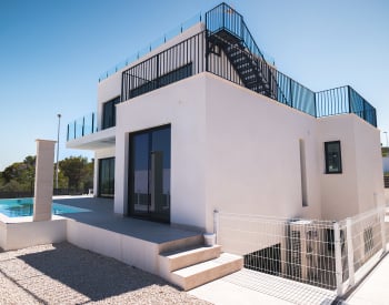 Elegant Villa Med Pool Och Panoramautsikt I Polop