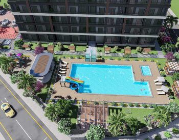 Neue Wohnungen In Mersin Mit Pool Und Moderner Landschaftsgestaltung