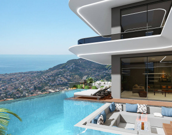 Detached Villas with Panoramic Sea and Nature Views in Alanya