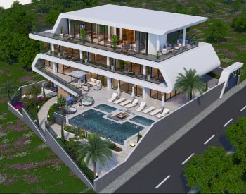 Alanya'da Özel Havuzlu Deniz Manzaralı Şık Müstakil Villa 1