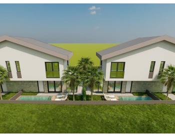 New Villas with Pool and Terrace Near the Sea in İzmir