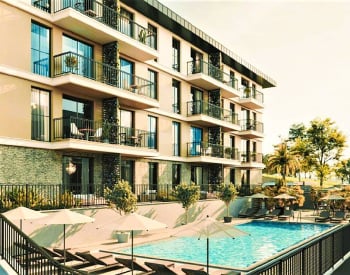 Under Construction Flats in a Complex with a Pool in Yalova