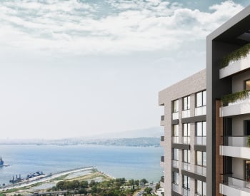 Sea View Apartments in an Extensive Project in İzmir Konak