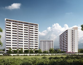 آپارتمان های با دید دریا و شهر در یک پروژه توسعه یافته در مرسین
