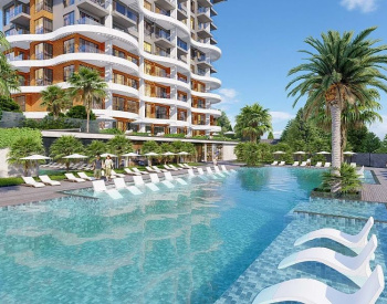 Sea View Apartments in a Hotel Concept Project in Alanya