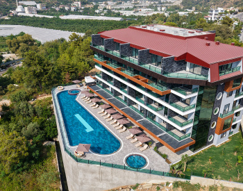 阿拉尼亚（alanya） 凯斯泰尔（kestel ）海景公寓，带公共泳池