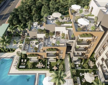 شقق ضمن مجمّع مع تراس مشترك في أنطاليا