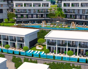 Appartementen In Een Complex Met Uitzicht Op De Stad In Alanya