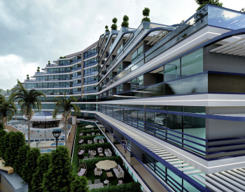 Квартиры с видом на море в комплексе в Анталии, Алтынташ