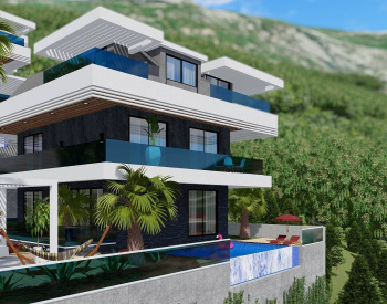 Detached Villas Featuring Infinity Pools in Alanya Tepe