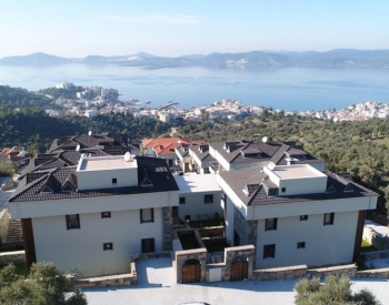 Detached Sea View Houses with Elevators in Muğla Güllük