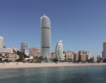 Gehobene Wohnungen In Einem Strandkomplex In Benidorm