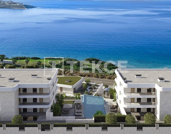 Sea View Apartments in a Complex with Pool in İzmir Çeşme