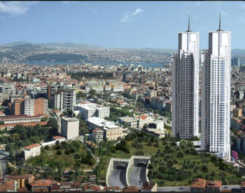 آپارتمان های بزرگ در یک پروژه مرتفع در شیشلی استانبول