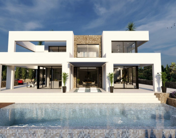 Benissa Alicante'de Sahile Yakın Deniz Manzaralı Villa