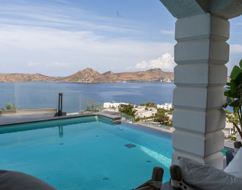 Marina and Sea View Villa in Bodrum with a Private Pool
