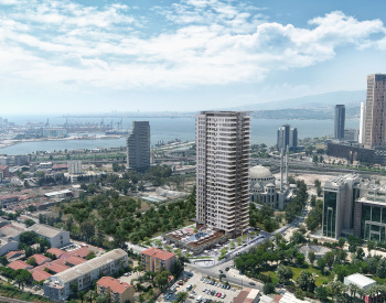 Sea View Apartments in an Extensive Project in İzmir Konak 1