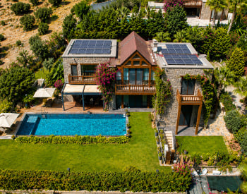 Stone-façade House with Sea Views in Bodrum Gümüşlük