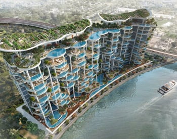 Апартаменты с видом на Бурдж-Халифа и бассейнами в Дубае
