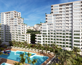 Flats in a Secure Complex with Aquapark and Pool in Mersin