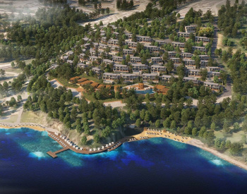 Havsutsikt Fastigheter I Ett Projekt Med Privat Strand I Bodrum