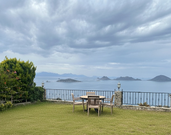 Villa Med Havsutsikt Ett Komplex Med Privat Strand I Bodrum