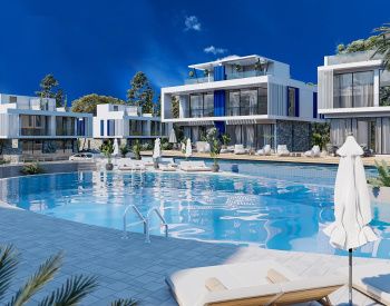 Kuzey Kıbrıs Gazimağusa'da Deniz ve Dağ Manzaralı Villalar