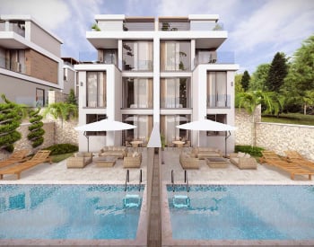 Villa with Pool in a Sea View Complex in Antalya Kalkan