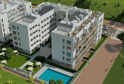 Стильные апартаменты с 2 и 3 спальнями и бассейном в Мурсии 1