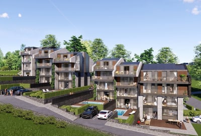 Villas Pareadas Con Piscina Privada En Sarıyer, Estambul 1