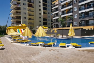 Stads- Och Bergsutsikt Nära Havet I Mahmutlar Alanya 3