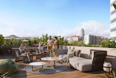 Lägenheter I Ett Komplex Nära Stranden I Barcelona Poblenou 3